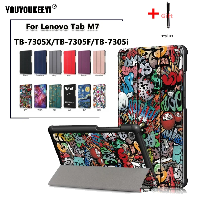 PU leather case for Lenovo M7 TB 7304F/TB 7304i/TB 7304X 7inch tablet