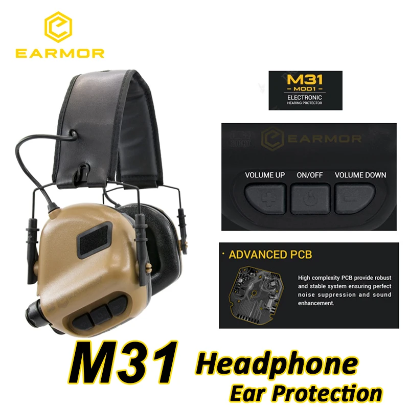 OPSMEN Airsoft Earmor M31 MOD3 гарнитура Тактический стрельба авиации защита ушей наушники