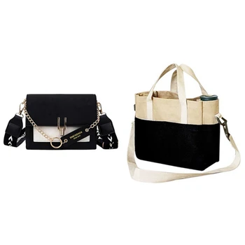 

Mini Handbags Women Fashion Ins Retro Wide Shoulder Strap Messenger Bag with One Shoulder Portable Female Bag