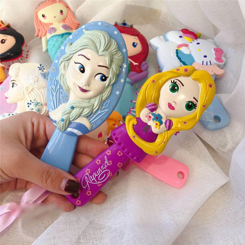 Расческа для волос Disney Princess Frozen Brosse Cheveux детская мягкая Антистатическая щетка