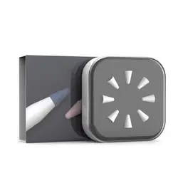 8 pacotes de tela sensível ao toque caneta nib caso para apple pencil 2nd generation silicone lápis ponta capa para lápis 1st caneta tampa protetor