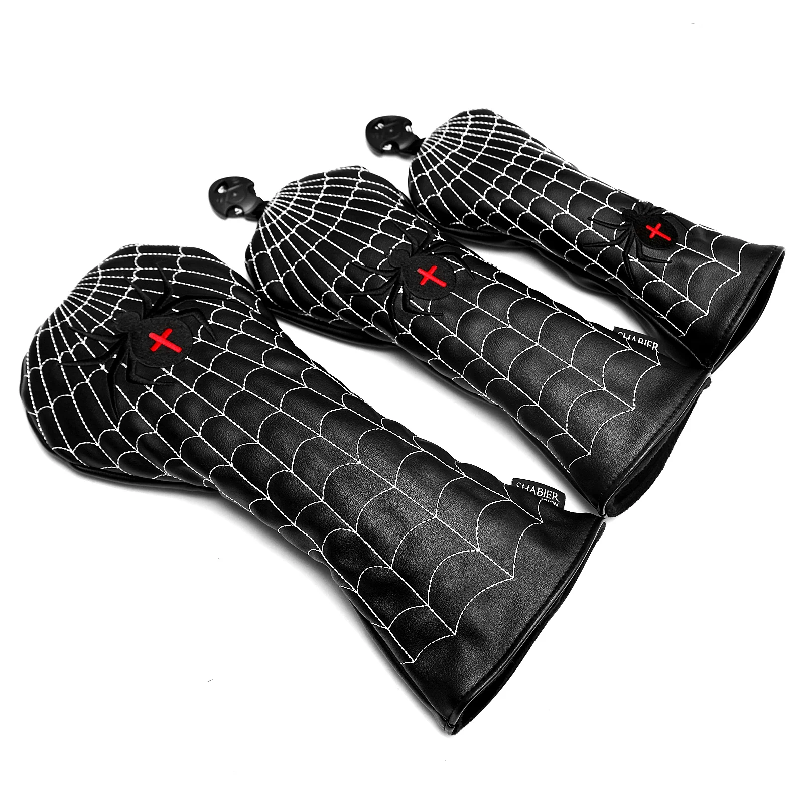 Spider Golf Club Head Covers Driver Cover Fairway Cover Hybrid Blade Putter Covers PU Leather Headcover