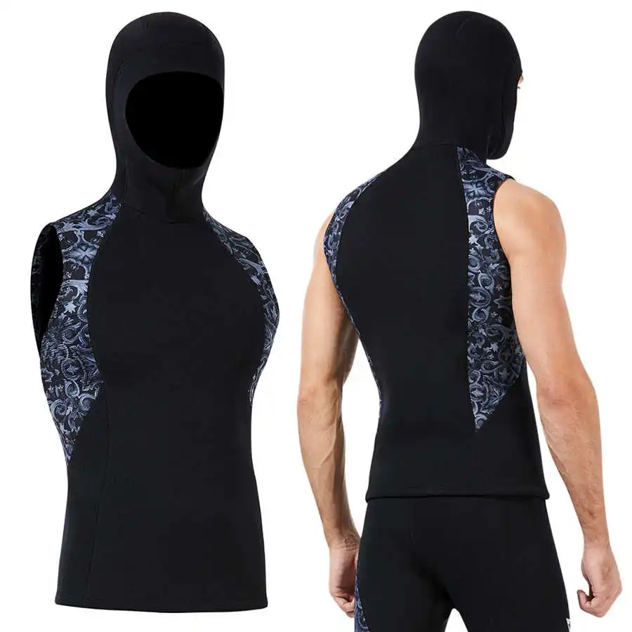 Hood Sleeveless Swim Suit 3mm Diving Vest Swim Suit Scr Neoprene