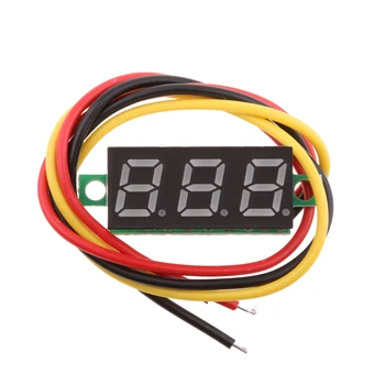 

Mini Digital DC Voltmeter, Three-Wire 4V-30V LED Display Voltage /Meter -