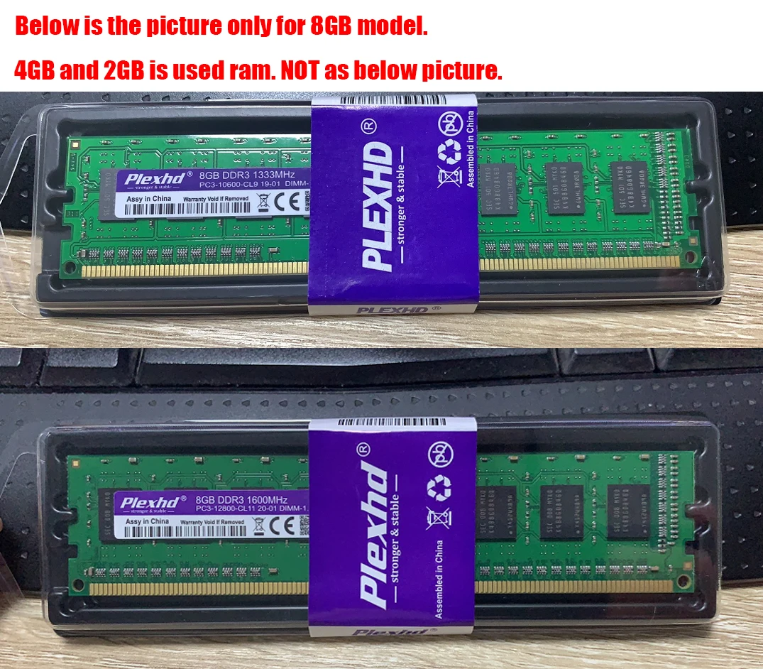 Desktop PC Memory RAM Module PC3 DDR3 DDR2 1866 1600Mhz 1333Mhz 800Mhz 667Mhz 240 Pin Intel AMD 8GB 4GB UDIMM desktop ram memory,desktop memory