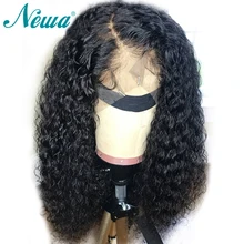 Newa волос 13x6 Синтетические волосы на кружеве человеческие волосы обесцвеченные парики вида шишка-пучок волос с ребенком волос бразильского Волосы remy кружевной парик для черных Для женщин