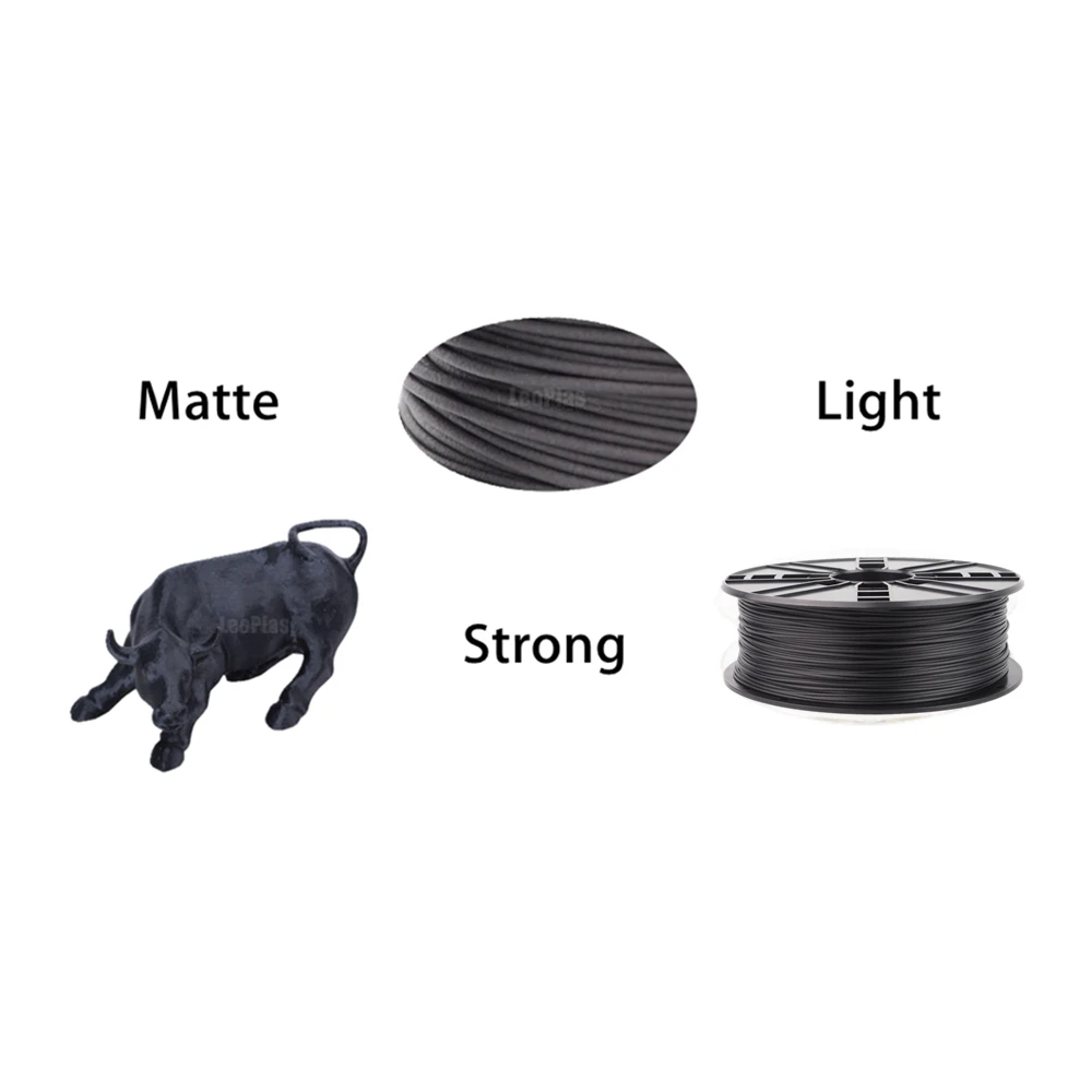 Fibra de Carbono Espanha China Armazém 1kg 30% Ultimaker Pla Filamento 3d Impressora Materiais Consumíveis Suprimentos Impressão Eua 2.85mm - Imagem 4