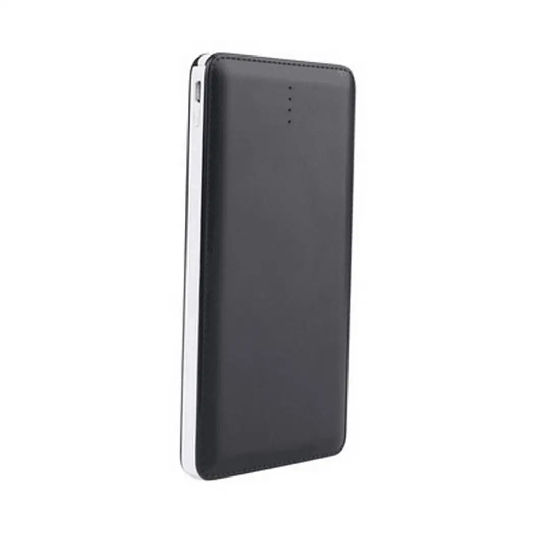 black Портативное зарядное устройство 20000 мАч для iPhone samsung Xiaomi Mi зарядка с usb-кабелем внешний аккумулятор дропшиппинг - Цвет: black
