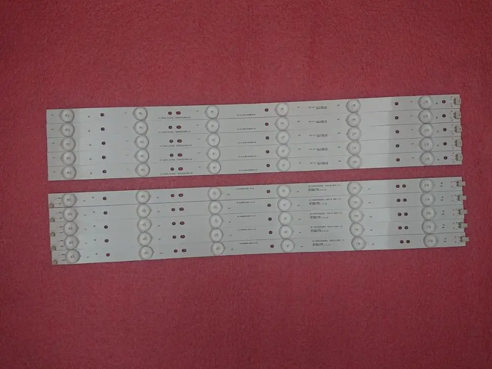 

New 5set=50 PCS LED strip for 49D1000 49C1000 850095046 LB-C490F13-E2-L-G1-SE2 LB-C490F13-E2-L-G1-SE3 SVJ490A06 SVJ490A09