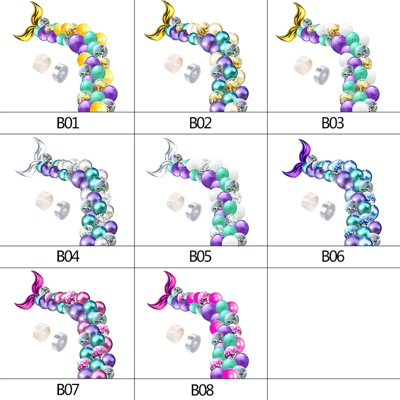 42 шт./компл. хвост русалки шары из латекса арка с воздушными шарами для русалки тема вечерние воздушные шары поставки DIY Декор на свадьбу День рождения 75