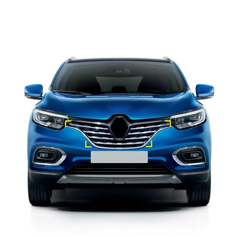 Для Renault Kadjar внешняя Передняя средняя решетка полоса крышка отделка ABS