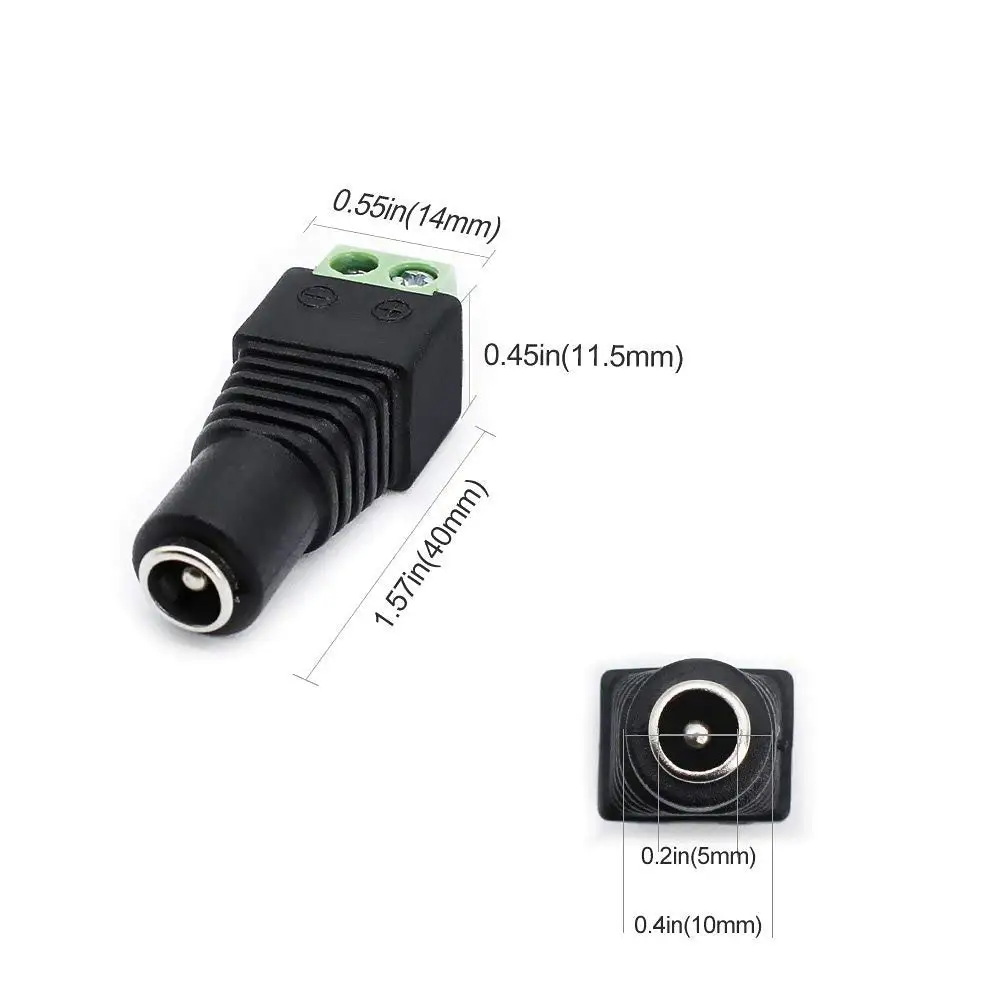 DC12V 2A Power Supply Adapter, AC100-240V to DC12V Transformers, Switching Power Supply for 12V LED Strip Lights, 2.1mm X 5.5mm