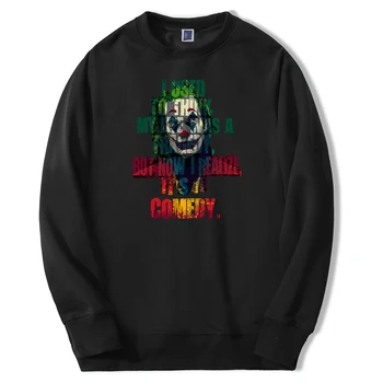 

The Joker Tragedy Comedy Men's Sweatshirt Hoodies Arthur Joker Pullover Fleece Streetwear Sweatshirts 2020 Spring New Sportswear