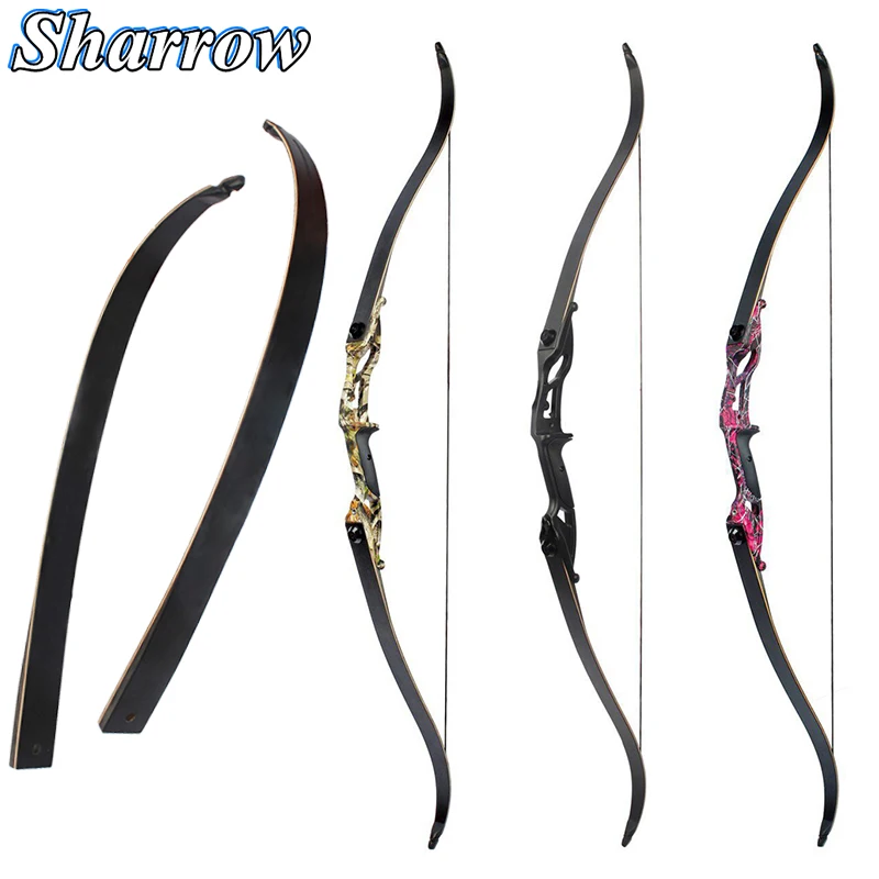 

Archery 30-50lbs Recurve Bow 56inch American Hunting Longbow Advanced Bow Limbs Shooting Bow and Arrow Accessory Crossbow