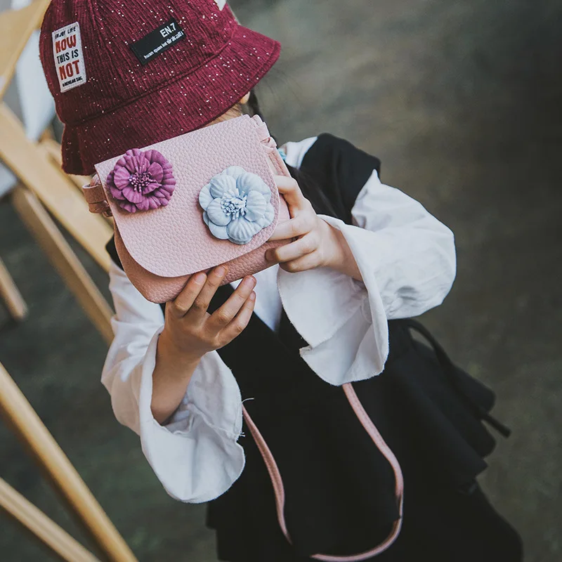 

Korean-style Children 2019 Summer New Style Shoulder Bag Cute Flower Girls Cross-body Fashion Accessories Bag
