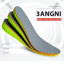 3ANGNI EVA Height Increase Elevator Insole up invisiable arch support sole honeycomb heel lift taller increase height Shoe Pad