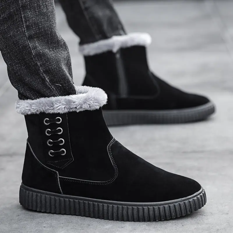 

Luxury brand snow boots for boys casual comfort sneakers winter shoes men ankle boots 2020 stylish