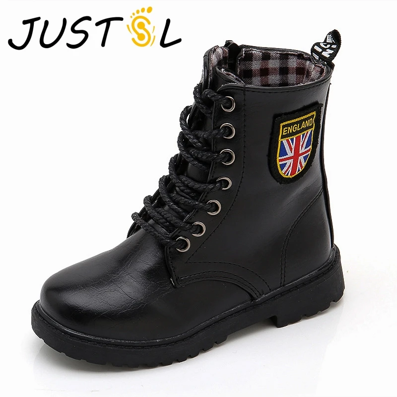 

Sinered Children's Martin boots Autumn Boys Girls Fashion Military Boots Comfortable Non-slip Show Kids Shoes