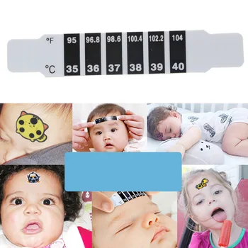 

IN STOCK 1/10/20/40 Forehead Head Strip Fever Thermometer Baby Child Adult Body Check Test Temperature Monitoring Safe Non-Toxic