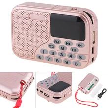 E55 портативный радио мини аудио карта динамик FM радио с 3,5 мм разъем для наушников для дома/улицы