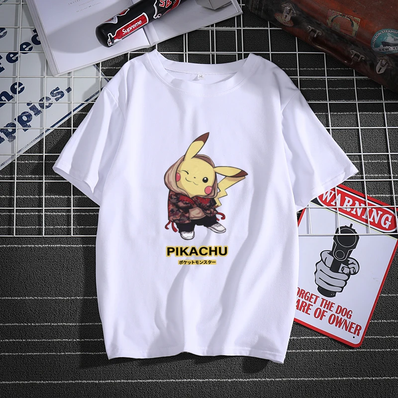 Funny Cartoon pokemon Print Oversized Summer T shirt Short Sleeve O neck plus size tee Korean minimalist student cotton clothes Funny Cartoon pokemon Print Oversized Summer T shirt Short Sleeve O neck plus size tee Korean minimalist student cotton clothes