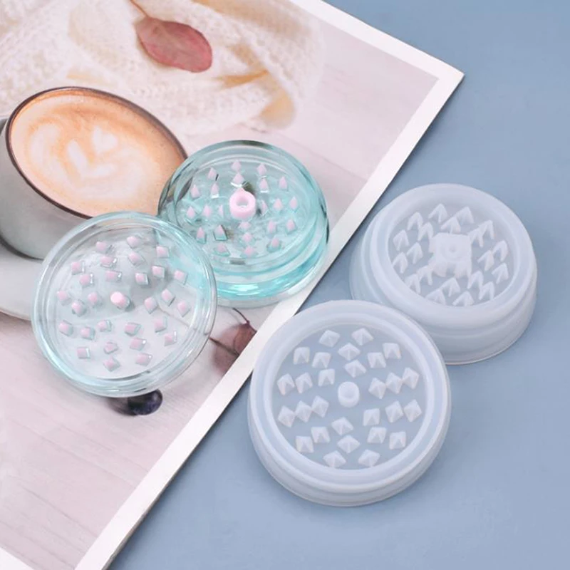 뜨거운 판매 에폭시 수지 금형, DIY 잎 허브 허브 분쇄기 향신료 분쇄기 핸드..