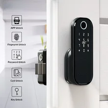 

Outdoor Door Bluetooth Lock Application Password Rfid Card Keyless Front Electronic Lock Fingerprint Door Lock Waterproof