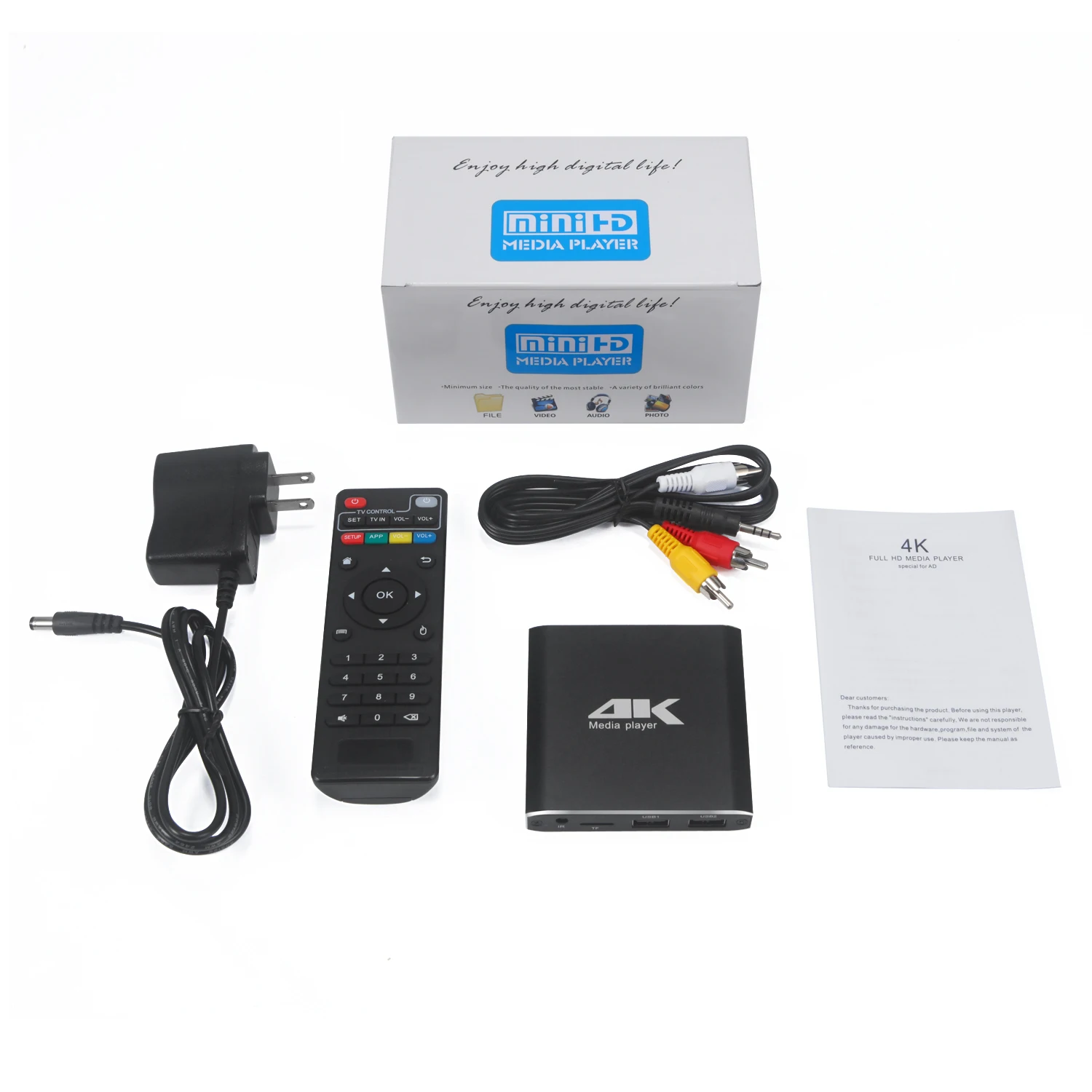 Медиа плеер JEDX MP029 MINI 4K Full HD 1080P с поддержкой SD/USB/HDMI AV/автовоспроизведения UHK
