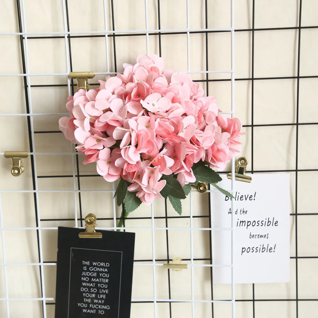 

Butterfly Hydrangea Heads Artificial Silk Flower Branches Blue Home Wedding Autumn Decoration Fake Hydrangea Plants High Quality