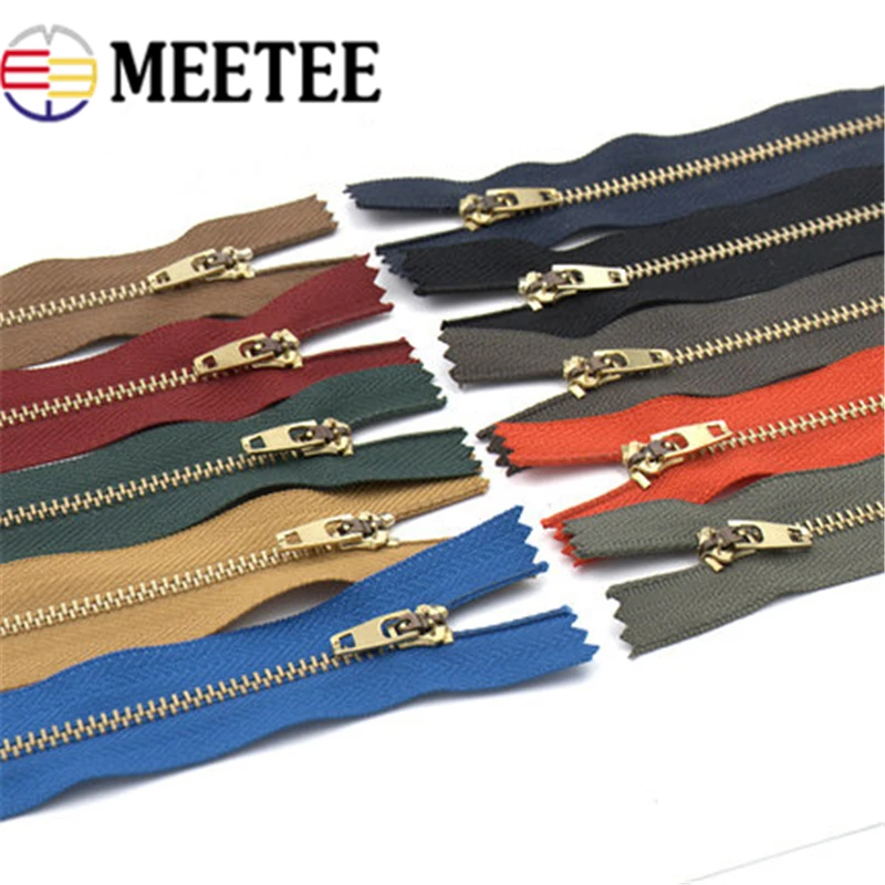 Высококачественная металлическая молния Meetee 3 # 10 шт. 13/15/18 см автоматическая