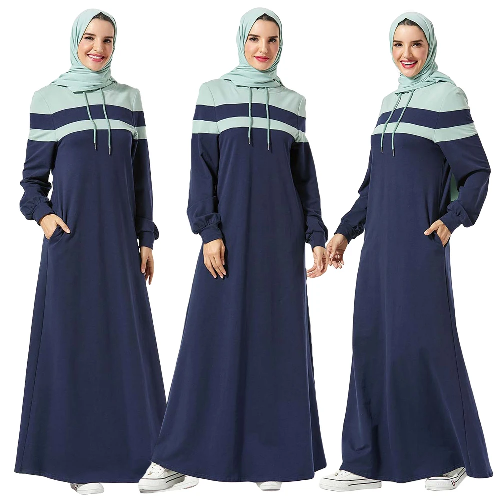 Abaya, Дубай, с капюшоном, с длинным рукавом, платье, женское, мусульманское макси, кафтан, арабский, спортивный, джилбаб, кафтан, Исламская одежда, халат, повседневное, abaya s, платье