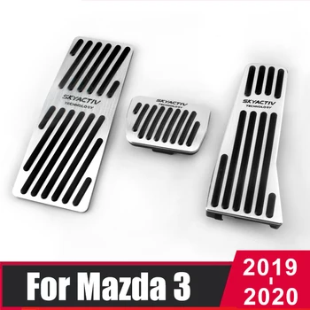 

Aluminum Car Accelerator Fuel Brake Clutch Pedal Foot Rest Pedal Plate Cover Pad For Mazda 3 BP CX-30 CX30 2019 2020 Accessories