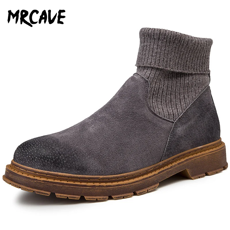 MRCAVE/зимние ботинки мужская повседневная обувь для мужчин высокие мужские