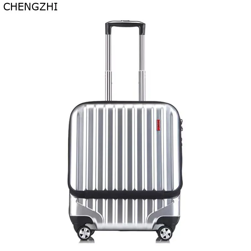 Special Product  CHENGZHI 19inch Carry on laptop trolley suitcase men business travel bag women boarding case ABS+PC