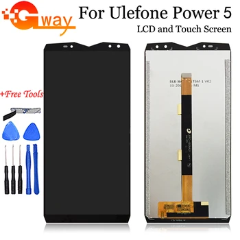 

FSTGWAY For Ulefone Power 5 LCD Display and Touch Screen Digitizer Assembly Phone Replacement +Tools For Ulefone Power 5