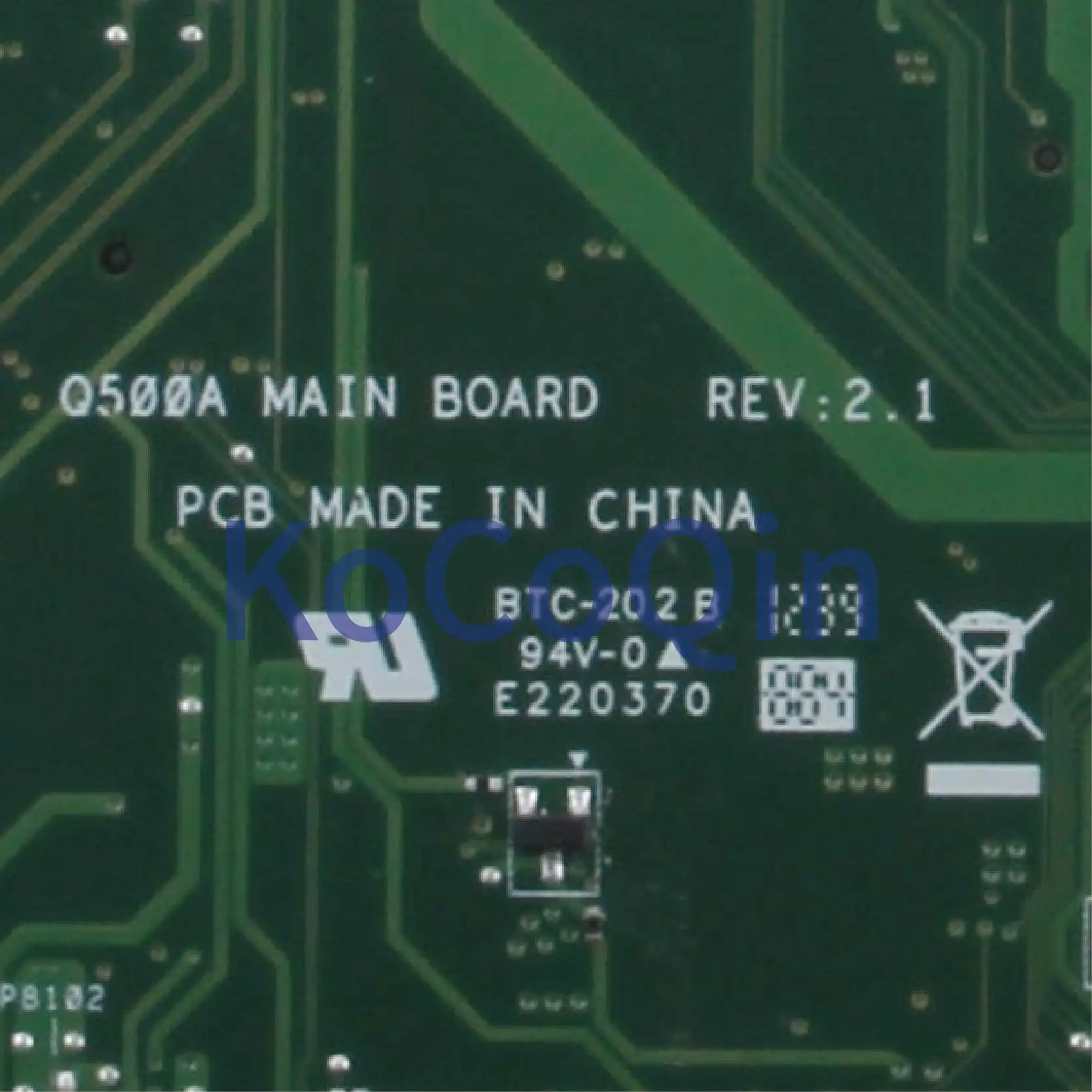 Kocoqin-placa-mãe para Computador Portátil Placa Mãe para Asus Q500a 60-ntlâmp1000 Acessórios 2.1 Slj8e Placa-mãe para notebook - Imagem 3