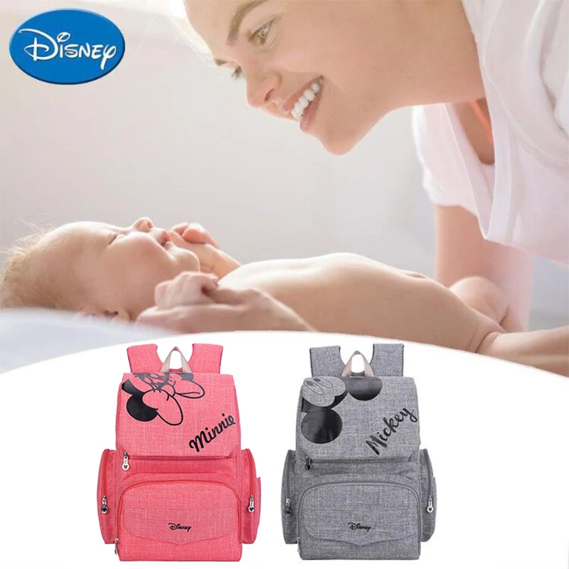 Koop Disney Mickey Minnie Baby Luiertas Rugzak Grote Capaciteit Mummy Multifunctionele Baby Rugzak Luiertas Kinderwagen Luiertas