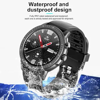

Bluetooth Smart Watch Health Tracker 1.3" Touch Screen Sports Watch for Android iOS