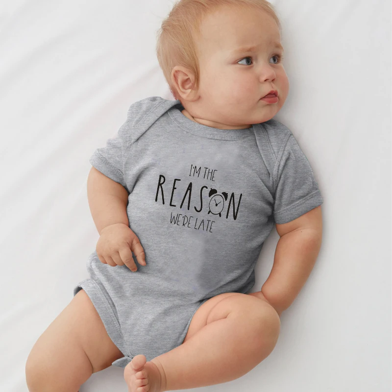 Letter Printing New Born Baby Clothes Onepieces Rompers Baby Clothing