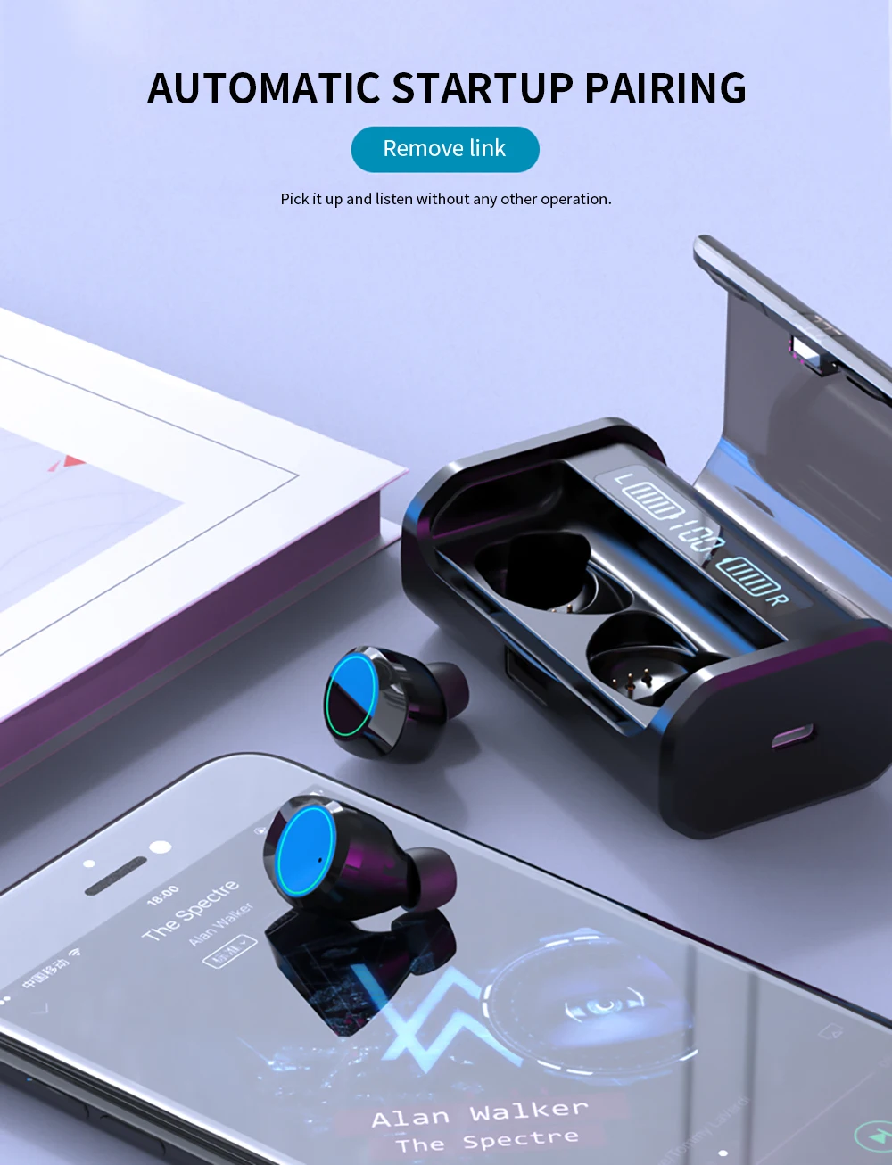 TWS беспроводные Bluetooth наушники 5,0 Mini G06 спортивные водонепроницаемые Bluetooth наушники