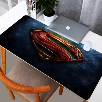 

Superman Logo 90/80x40cm Large Rubber Mouse Pad XL Gamer Gaming Mousepad Laptop Lockedge Mouse Mat Keyboard Pad