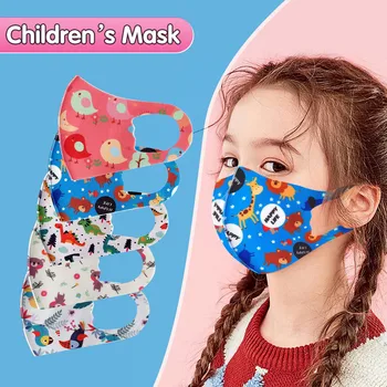 

1Pcs Children Kids Boys Girls Washable Adjustable Cartoon Lovely Mouth Cover Baby Protect Face Mask Respirator Mouth Masks