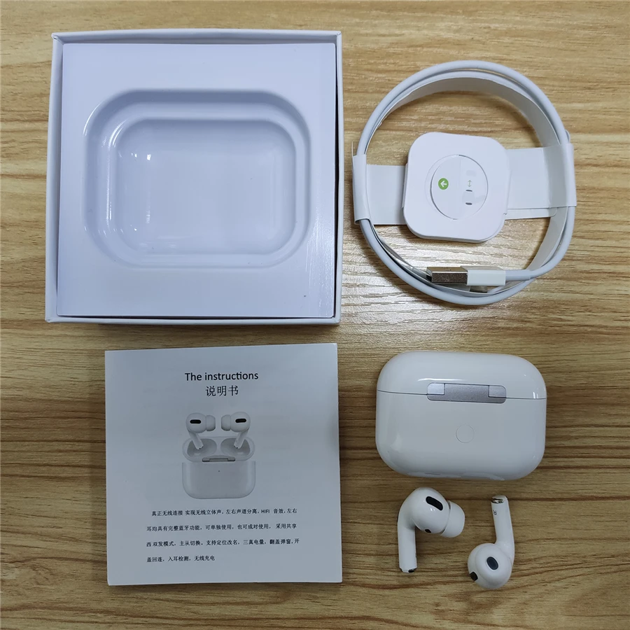 AirPoders AP Pro TWS Bluetooth Earphone Wireless Headset 1:1 Air 3Pro Smart Sensor Earbuds 8D Hifi Stereo Head phone NOT i90000p