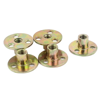

M8 Female Thread Dia Metal Hole Tee Nut Fastener 5pcs