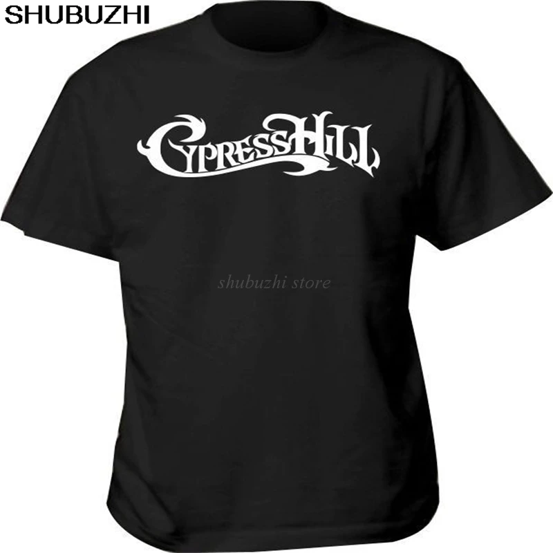 Мужская хлопковая брендовая футболка cypress hill Черная shubuzhi с логотипом модная в