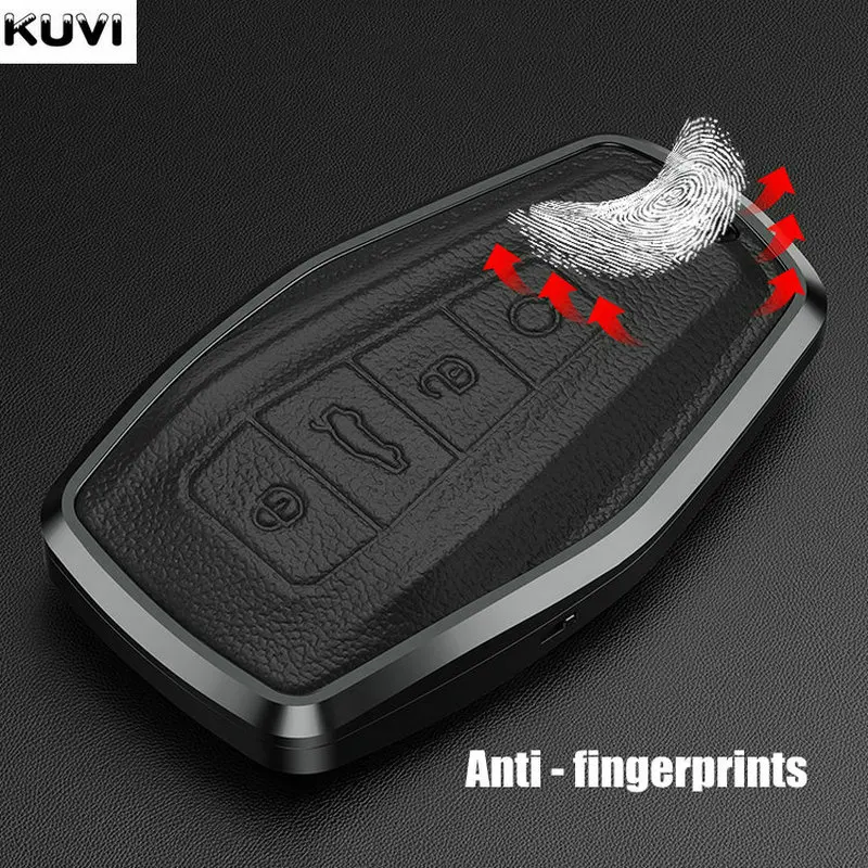 Alloy Leather Car Remote Key Case Cover Holder Shell For Geely Emgrand X7 Ex7 Coolray 2019-2020 Auto Styling Fob - - Racext™️ - - Racext 25