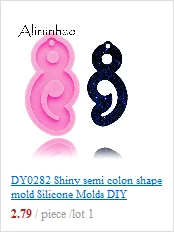 DY0278 Shiny High quality round Silicone Molds epoxy resin molds coaster DIY geode coasters Mould