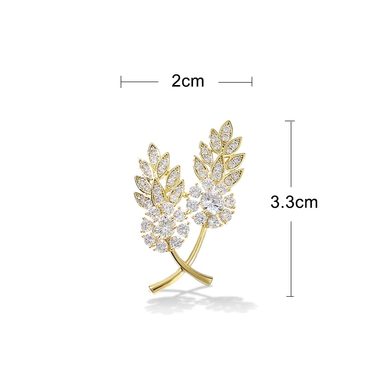 Vintage Leaves Brooches for Women Elegant Suit Dress Flower Brooch Pin Fashion Jewelry High Quality Party Accessories Gift