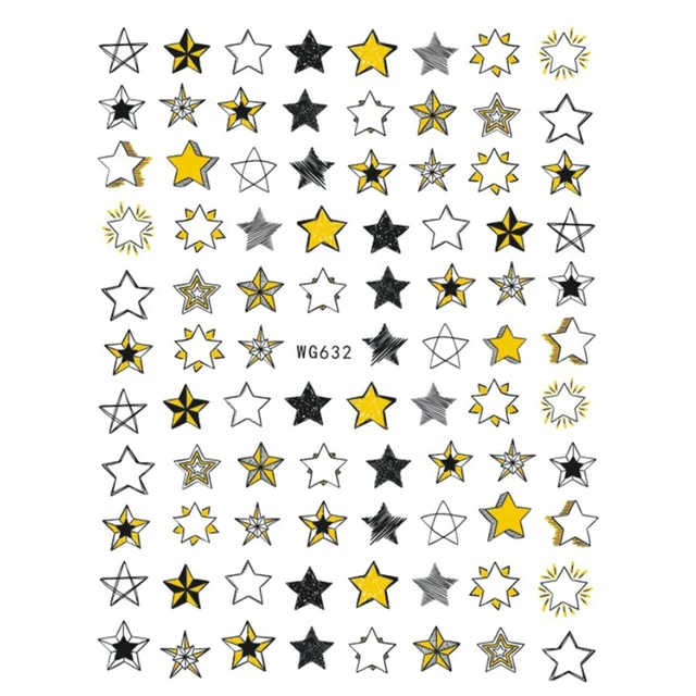 10PCS Brand Snake Sun Eagle Nail Art Sticker Color Eye of the World Nail Art Decoration Repair Decal Slider WG632