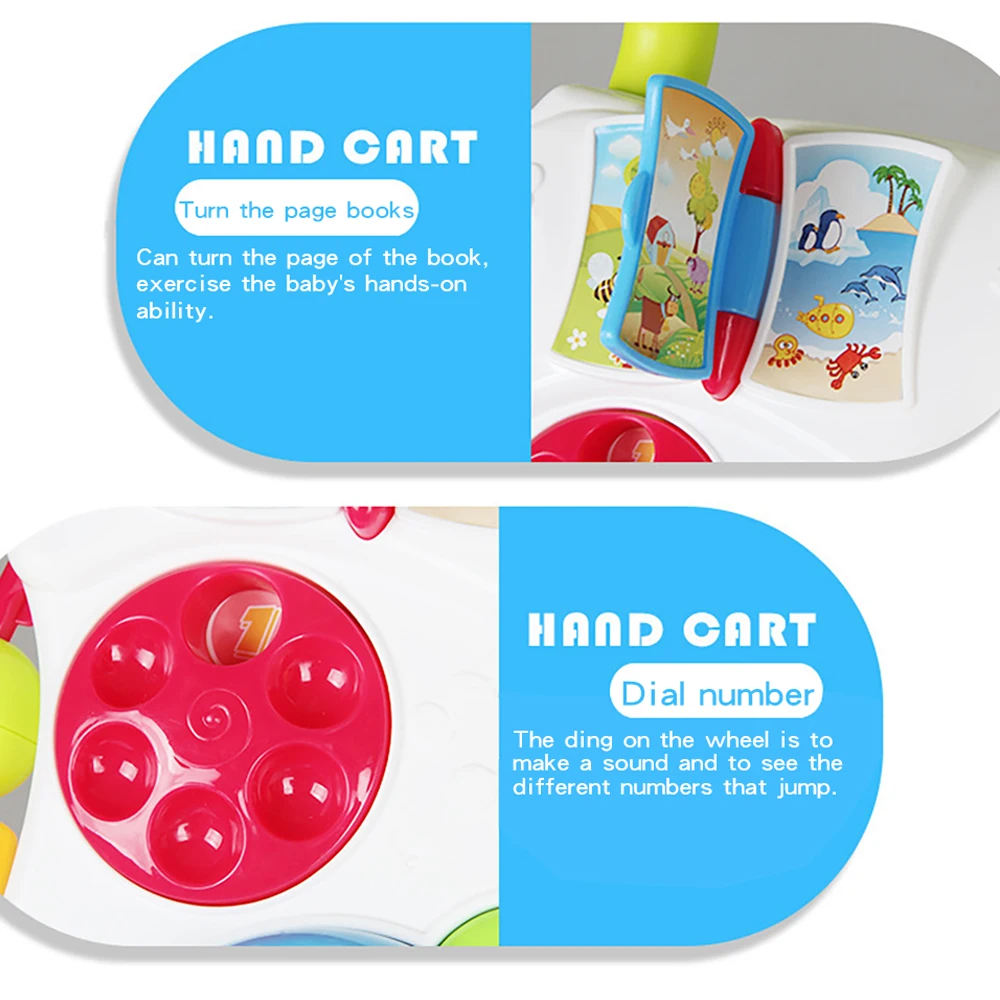 Baby Walker Trolley Multifunction Baby Walker Sit-to-Stand 0-1 Year Old Baby Toys with Weight Tank Kids Early Educational Toys